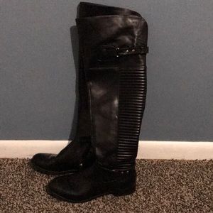 Like New Black Knee High Boots